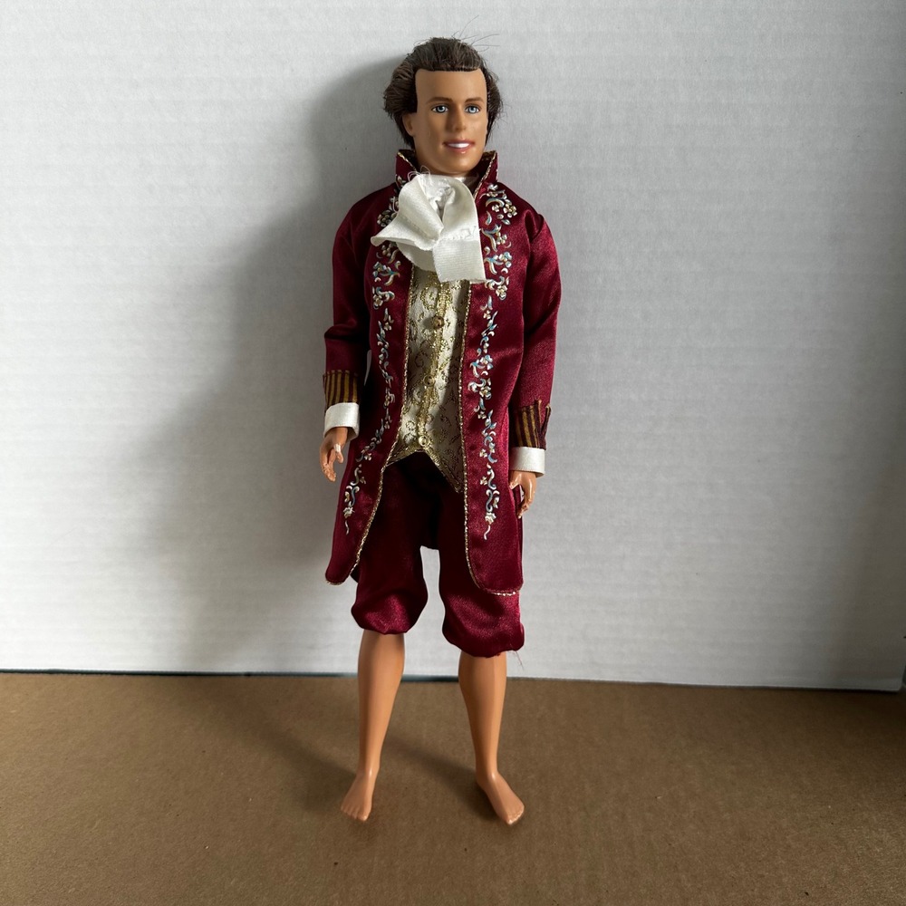 Mattel Prince Dominick Doll Princess and the Pauper 12in Burgundy Embroidered